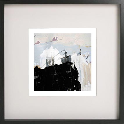 Black Framed Print with Abstract Art By Artist Sarah Jane - Beautiful Soul IX