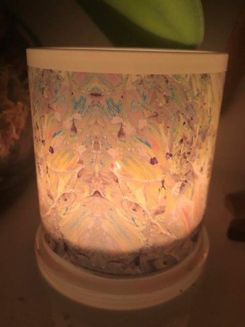 Illuminated Candle from Modern Detail By Sarah Jane - New Life IVb Back View