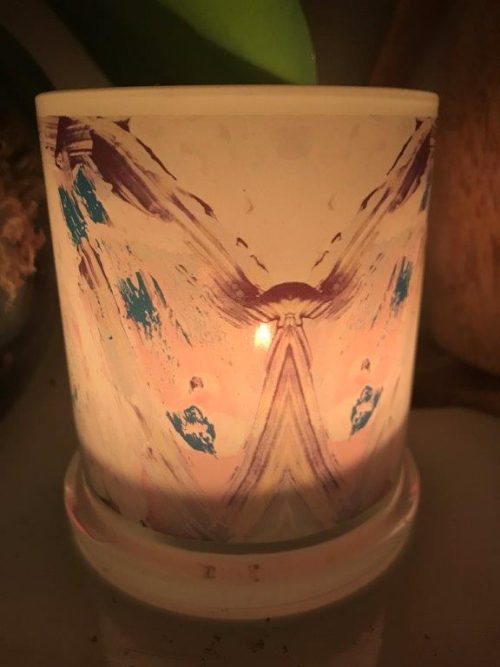 Illuminated Candle from Modern Detail By Sarah Jane - One of Us VIc Back View