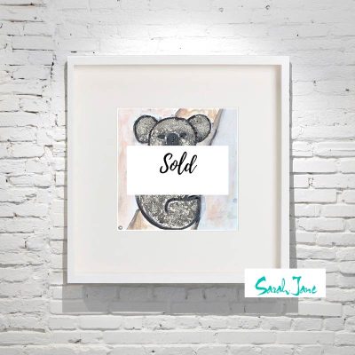 Sarah-Jane-Paintings-Sold---Koala-Painting I-Koala-in-Tree---Made-from-ash-and-watercolours