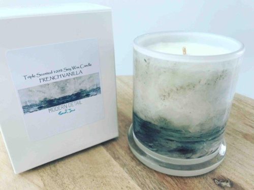 Soy Candle of the Ocean By Artist Sarah Jane - Storm III