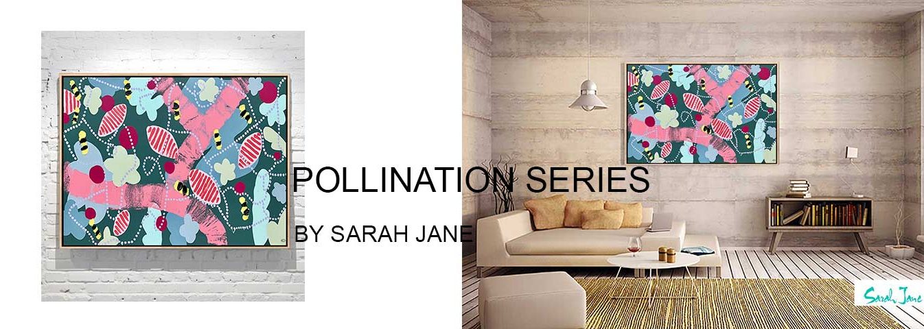 Contemporary Botanical Paintings - Pollination Series