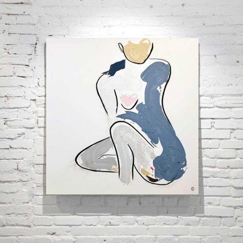 modern-figurative-painting---mother-kneeling---soft-colours---Bodyline-XII---Adelaide-Artist-Sarah-Jane