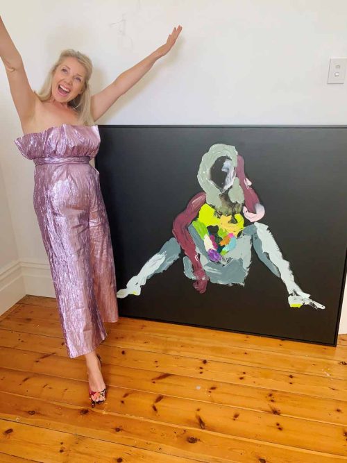 sarah jane celebrates everyday women with body bloom xvii painting