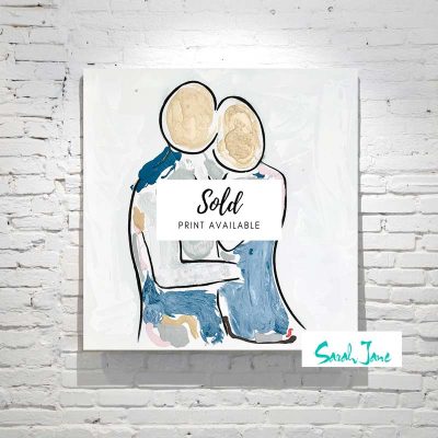 sarah-jane-paintings-sold---bodyline-viii-painting-modern-figurative-man-about-to-kiss-woman---soft-colours
