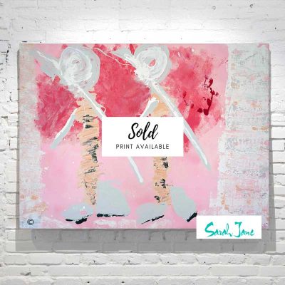 sarah-jane-paintings-sold---wanderers---modern-abstract-tribal-people-outback---pink