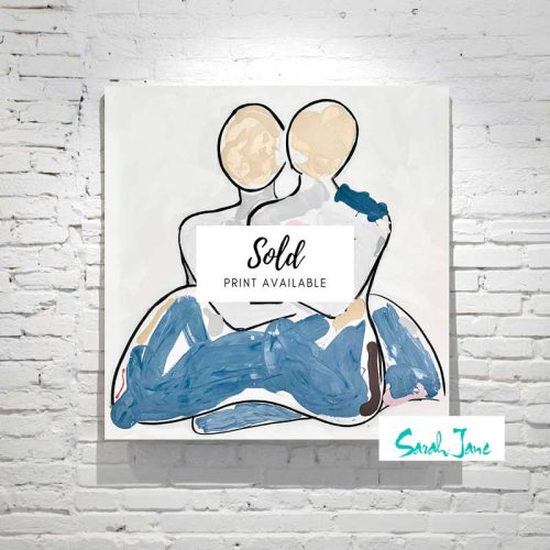sarah-jane-paintings---bodyline-ix-painting-figurative-modern-couple-sitting-embracing---soft-colours